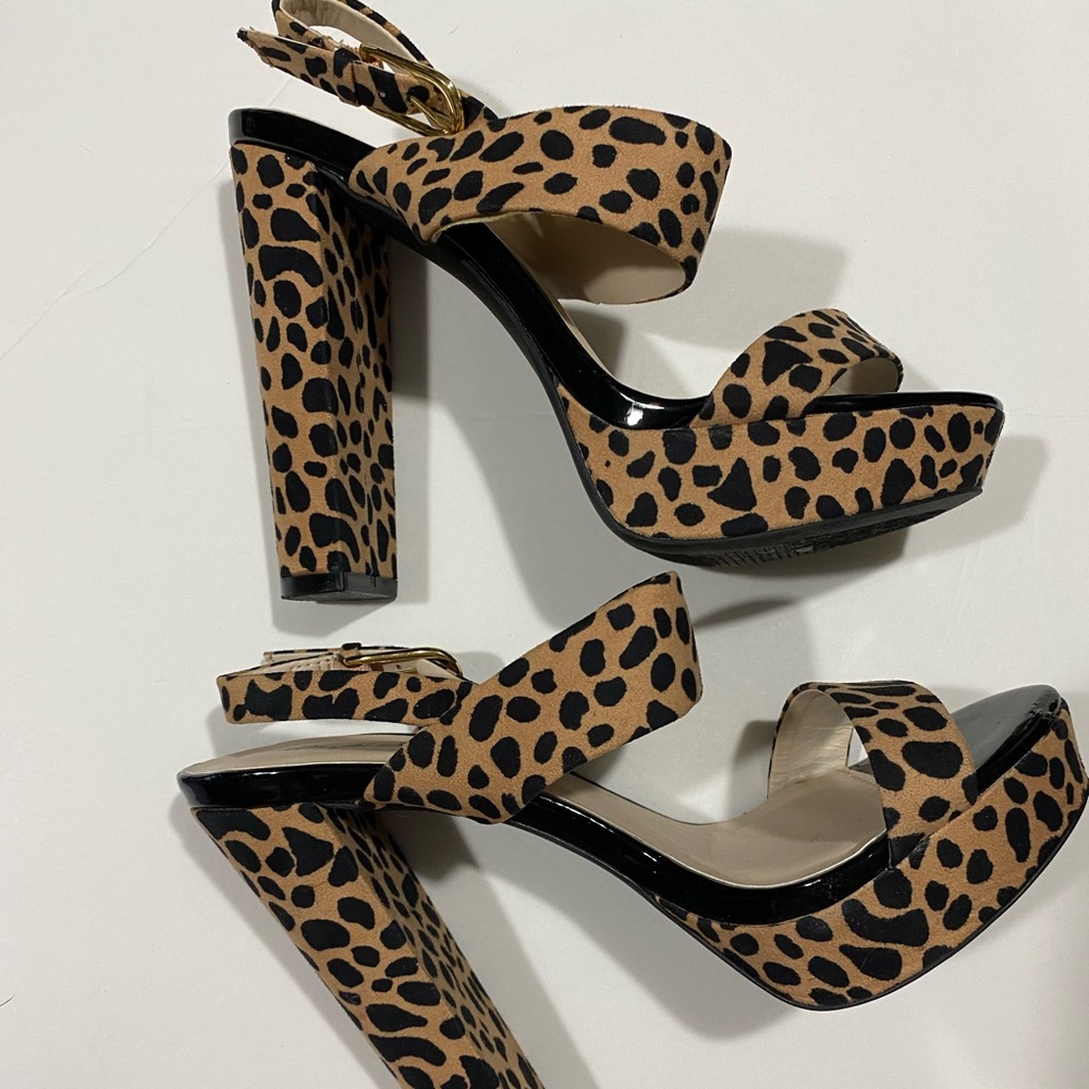 Animal print cheetah heels